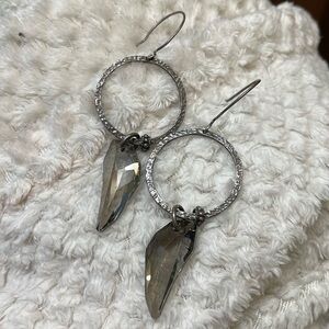 Hillberg & berk Sterling crystal earrings